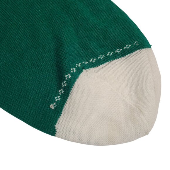 Vtg 1985 Christmas Knit Stocking Giant 36" Jingle Bell & Festive Red/Green/White - Picture 9 of 10